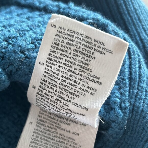 H&M Blue Wool Blend Hooded Cardigan ALT Luna Lovegood - Picture 6 of 8